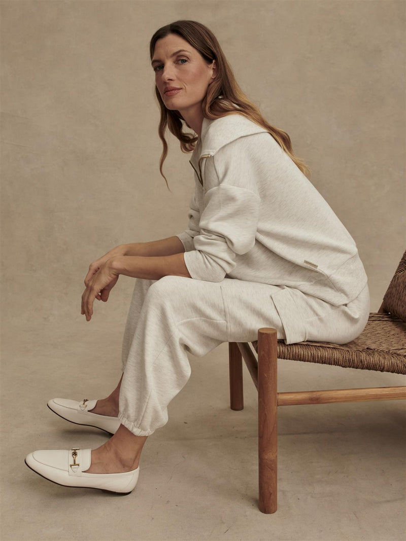 The Cargo 27.5-Inch Trousers Ivory Marl
