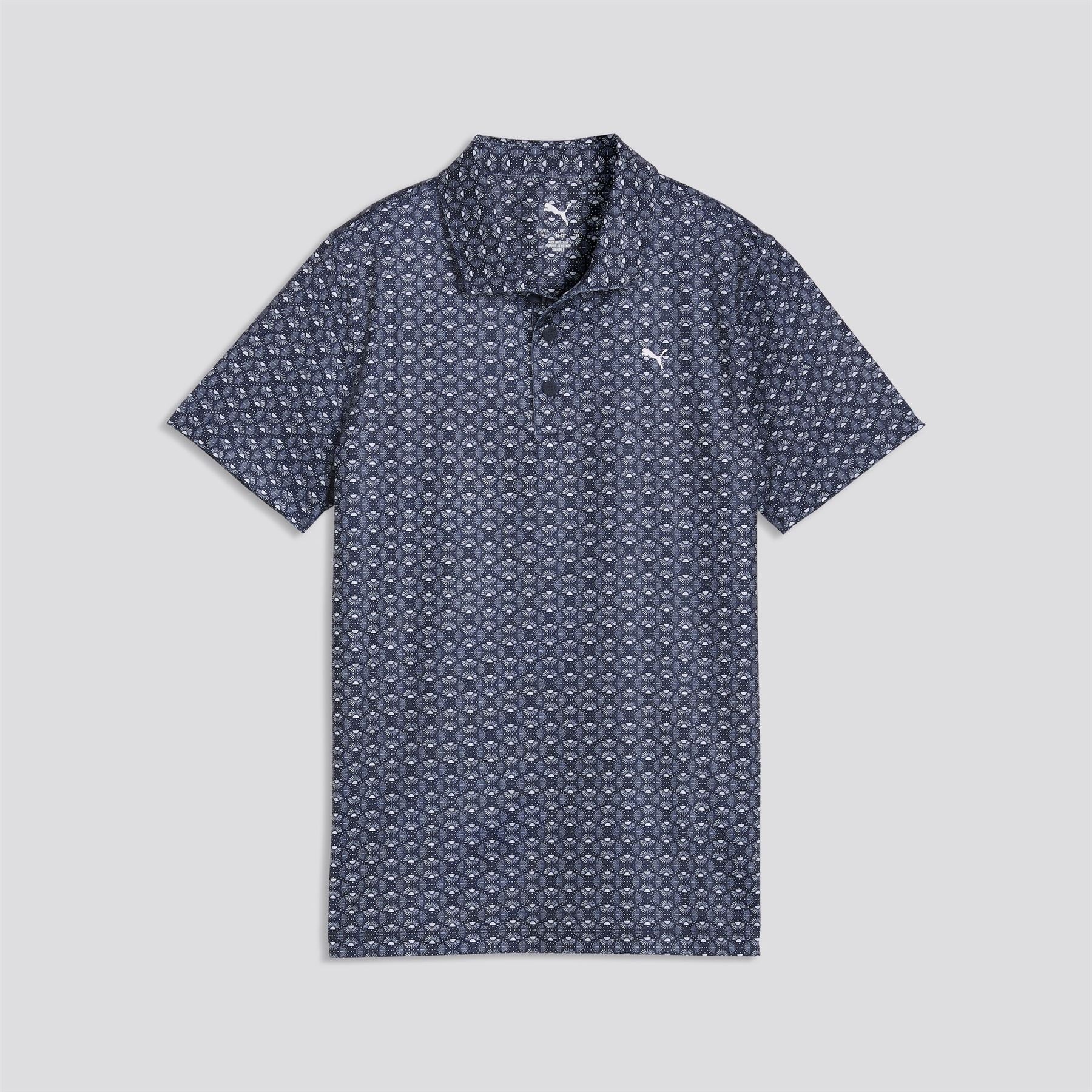 Boys Mattr Scallop Polo Shirt Deep Navy/White Gloe