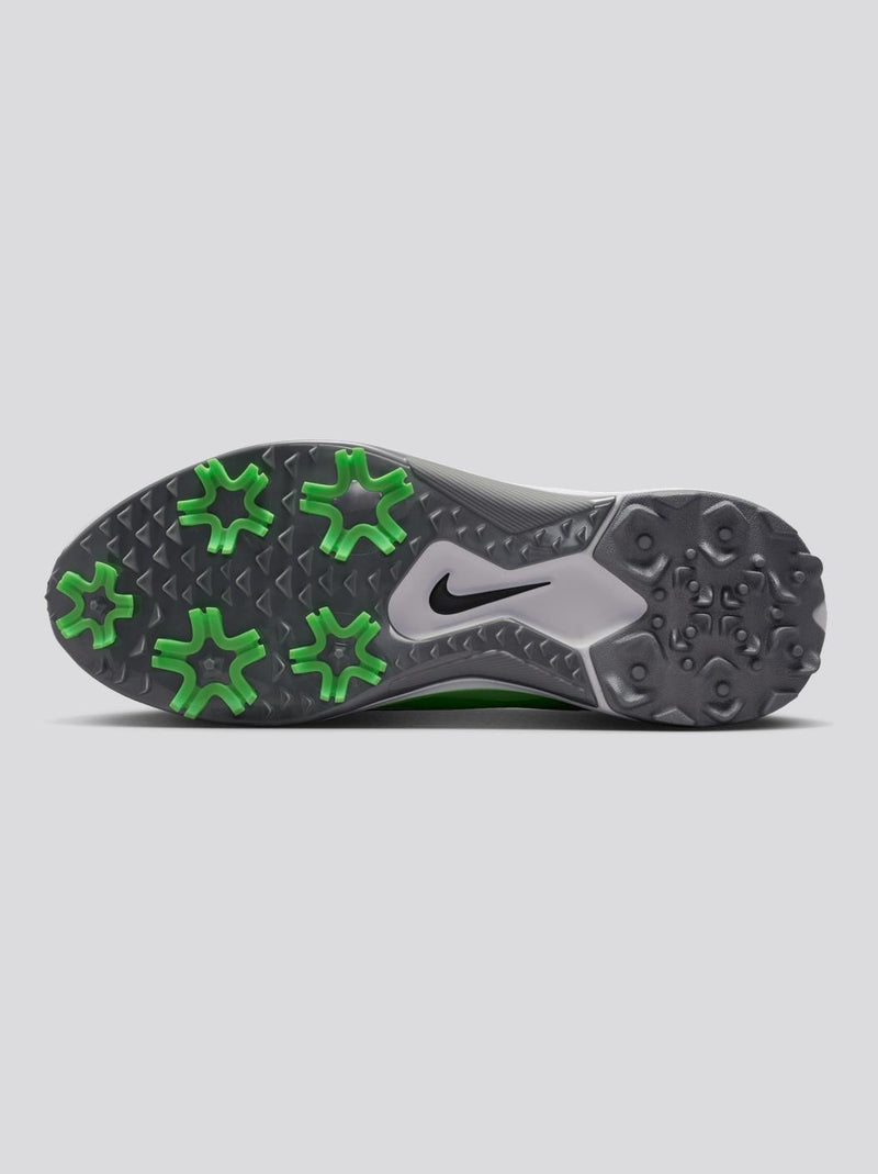 Pegasus 1 Spiked Golf Shoes Football Grey/Black/Illusion Green