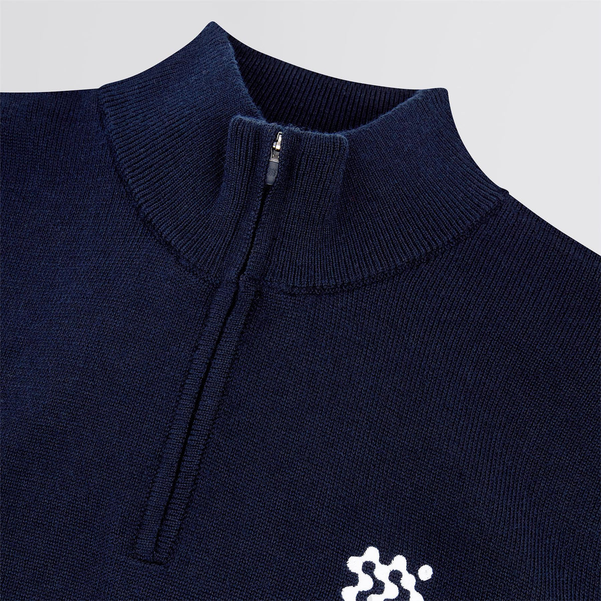 Merino Wool Quarter Zip Windbreaker Midnight