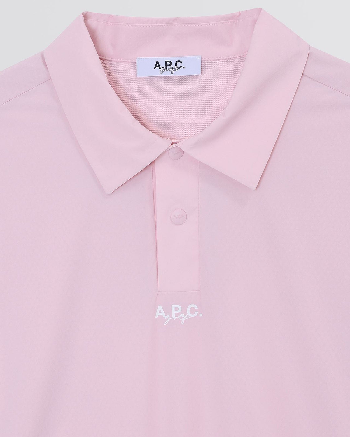 Adrien Woven Polo Shirt Fab Pale Pink