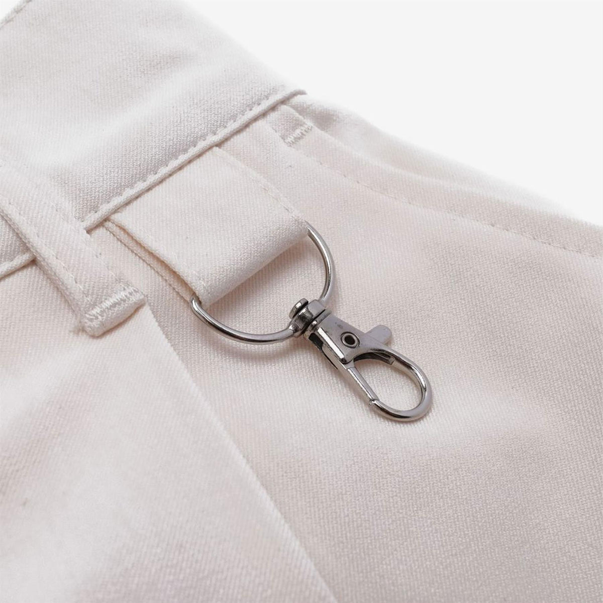Calculus Baggy Slack Pleated Shorts Cream