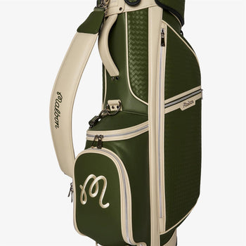 Malbon Golf Artigianale Stand Golf Bag Cypress Green | TRENDYGOLF UK