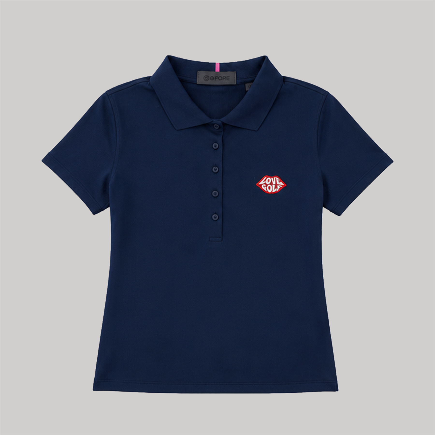 G/FORE x TRENDYGOLF Love Golf Ribbed Tech Nylon Polo Twilight