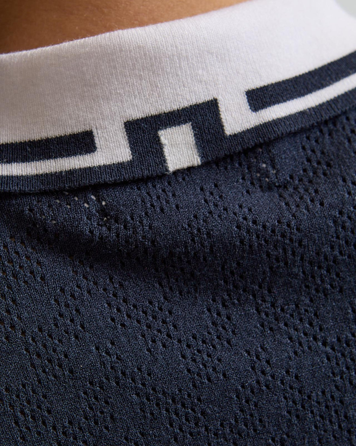 Polly Pointelle Polo JL Navy