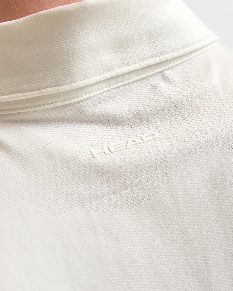 Jacquard Knit Polo Cream