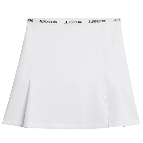 Womens Keisha Lux Bonded Skirt White - SS24