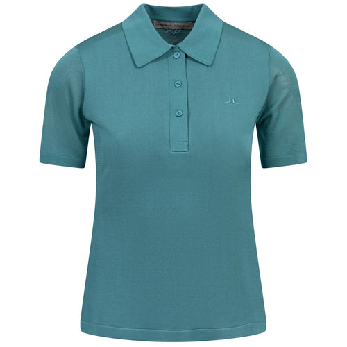 x Glenmuir Womens Amandine Knitted Polo Teal - PS25