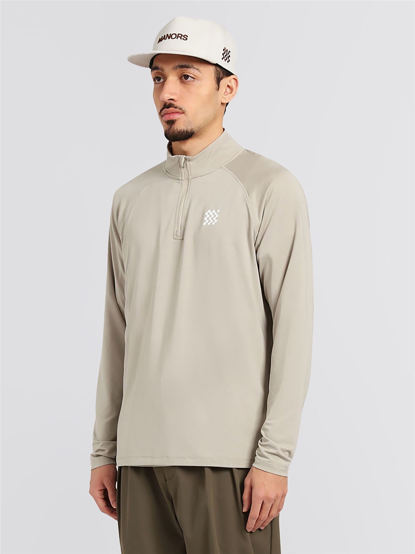 Course Quarter Zip Mid Layer Sand