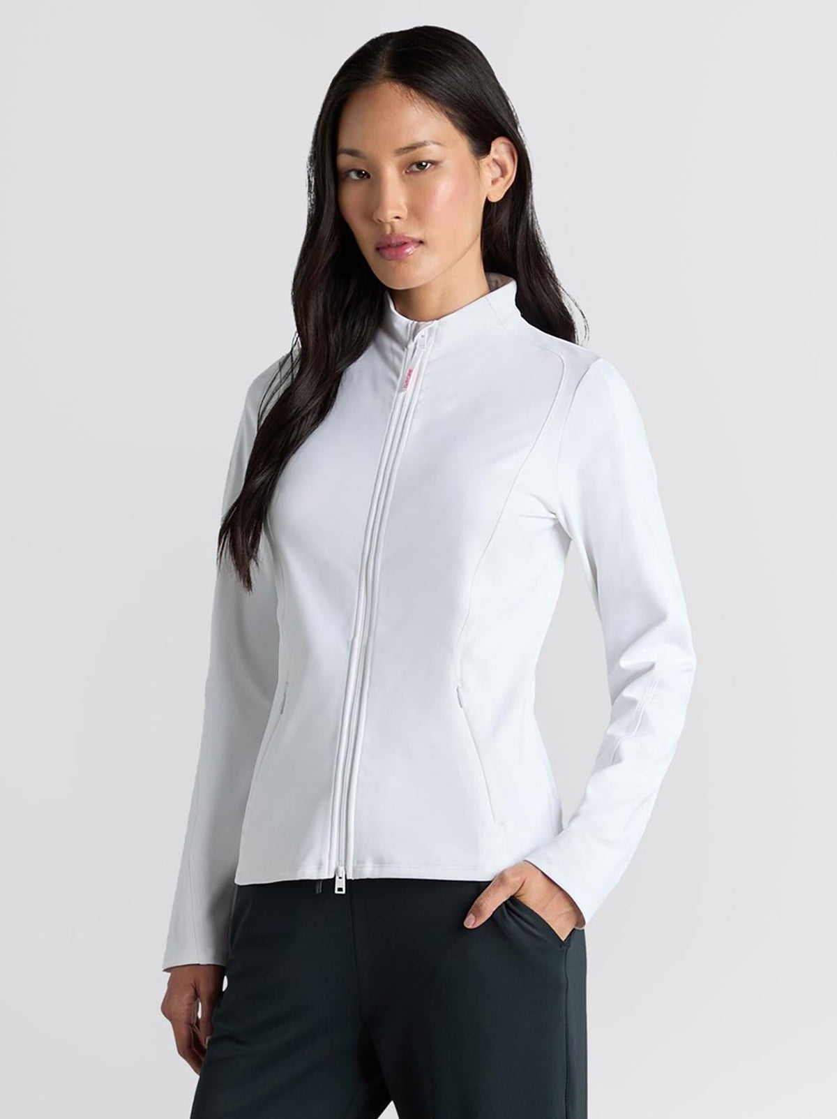 Brushed Back Tech Full Zip Mid Layer Snow