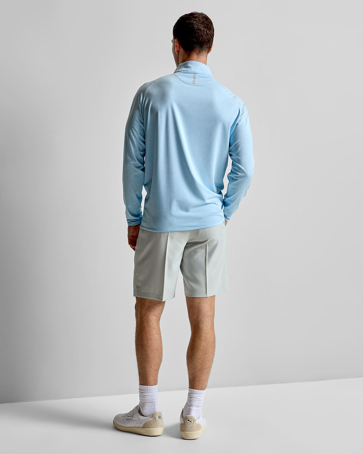 Stealth Performance Quarter-Zip Mid Layer Blue Frost