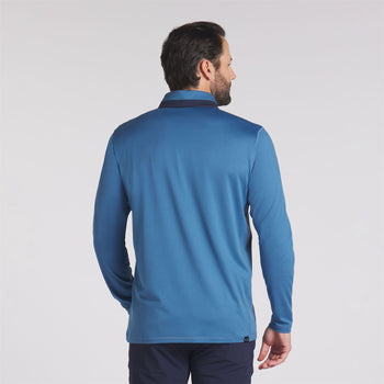 Lightweight Quarter Zip Mid Blue Horizon/Deep Navy