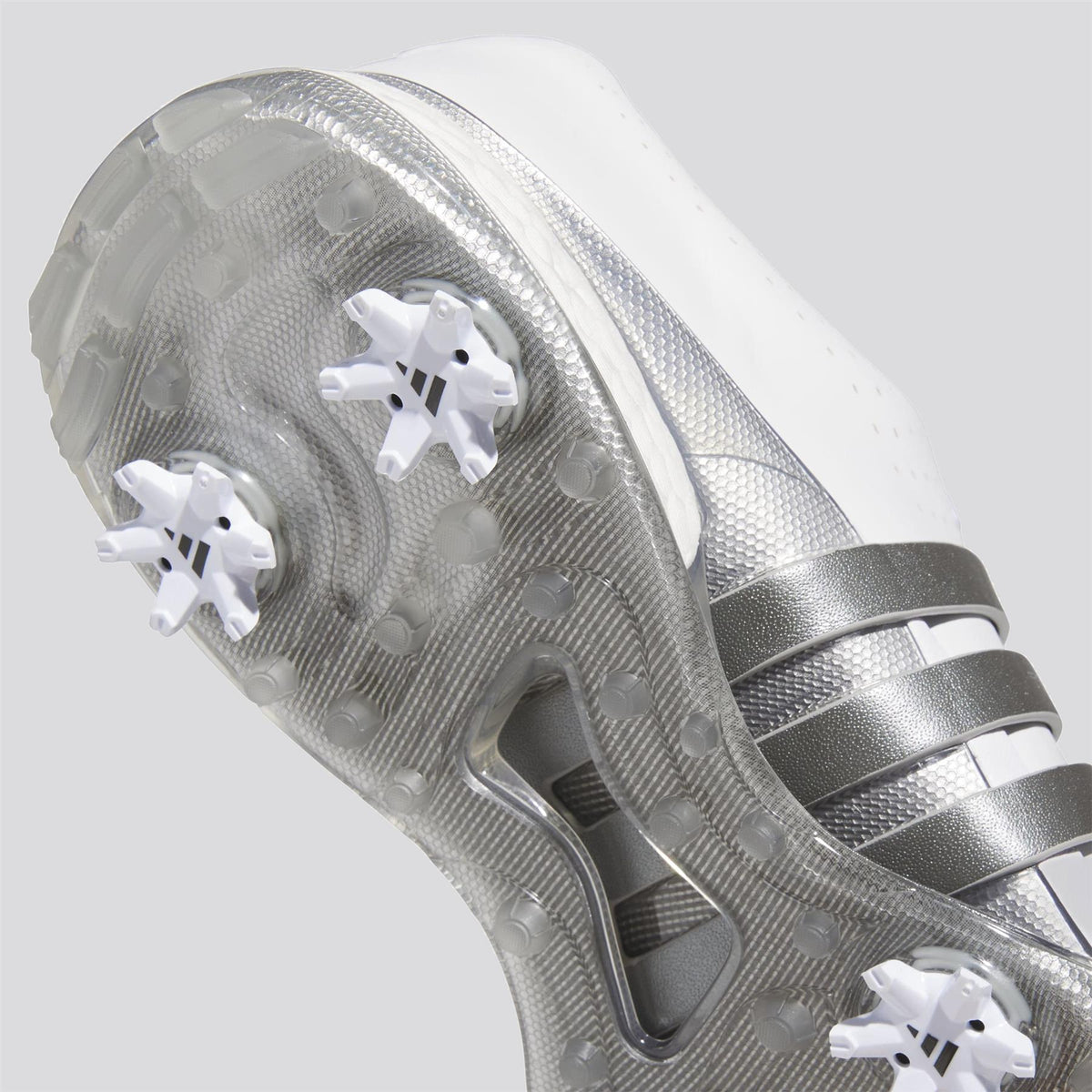 Tour360 24 Spiked Golf Shoes Footwear White/Iron Metallic/Silver Metallic