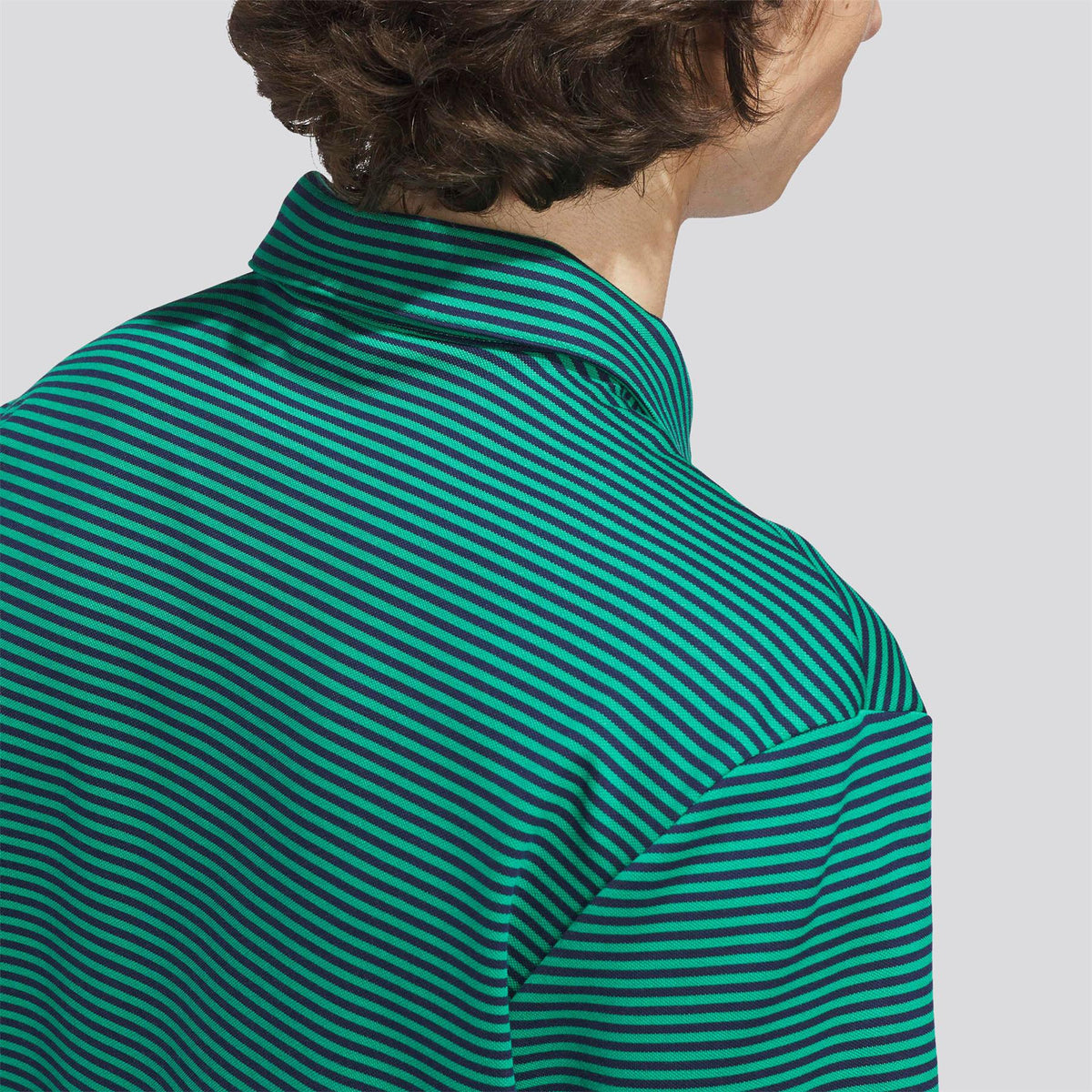 Originals Stripe Pique Polo Court Green/Night Indigo