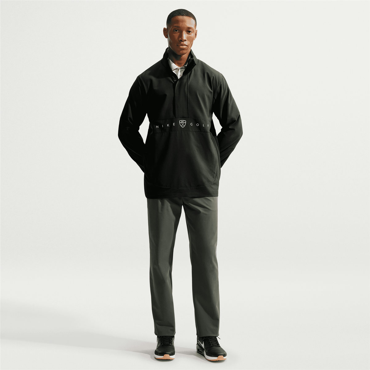 Repel Soft Shell Half Zip Jacket Black