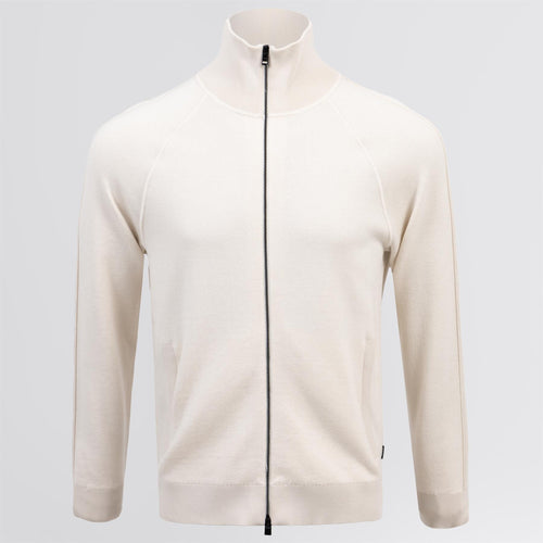 Domico Full Zip Cardigan Open White