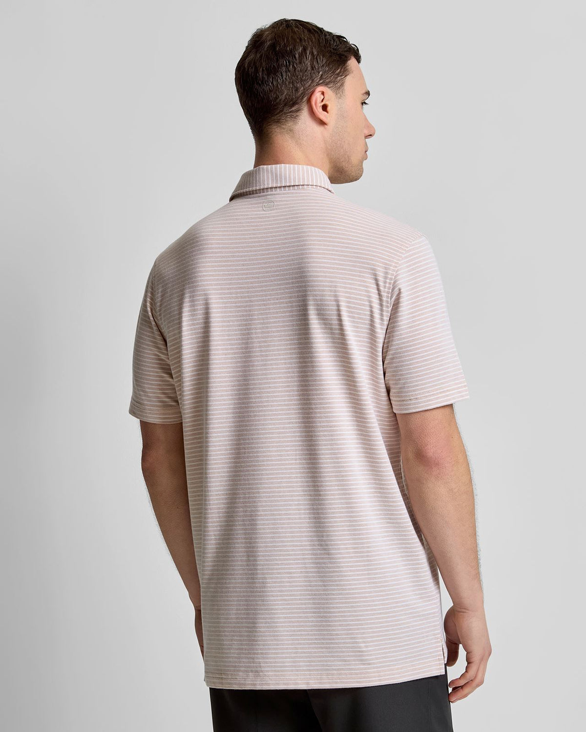 Albatross Stripe Cotton-Blend Pique Polo Summer Dunes
