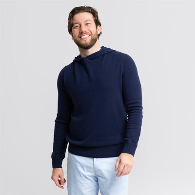 RLX Cashmere Pullover Hoodie Refined Navy