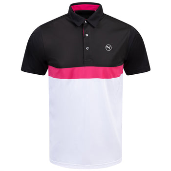 Pure Colourblock Polo White/Black