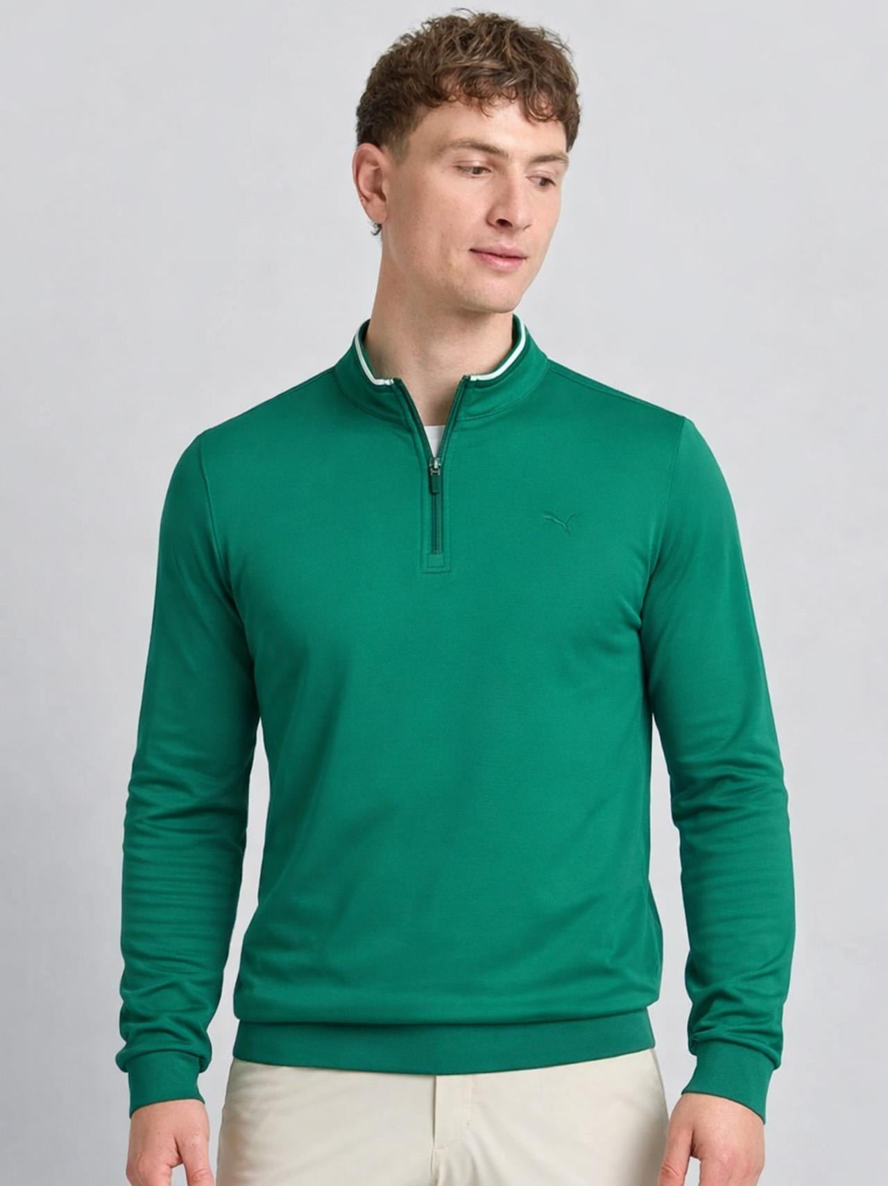 30904 Quarter Zip Lusso Green