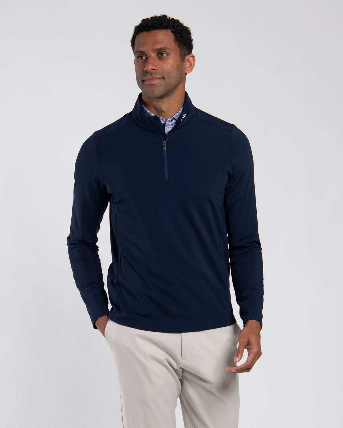 Holden Midlayer Half-Zip Atlanta Blue