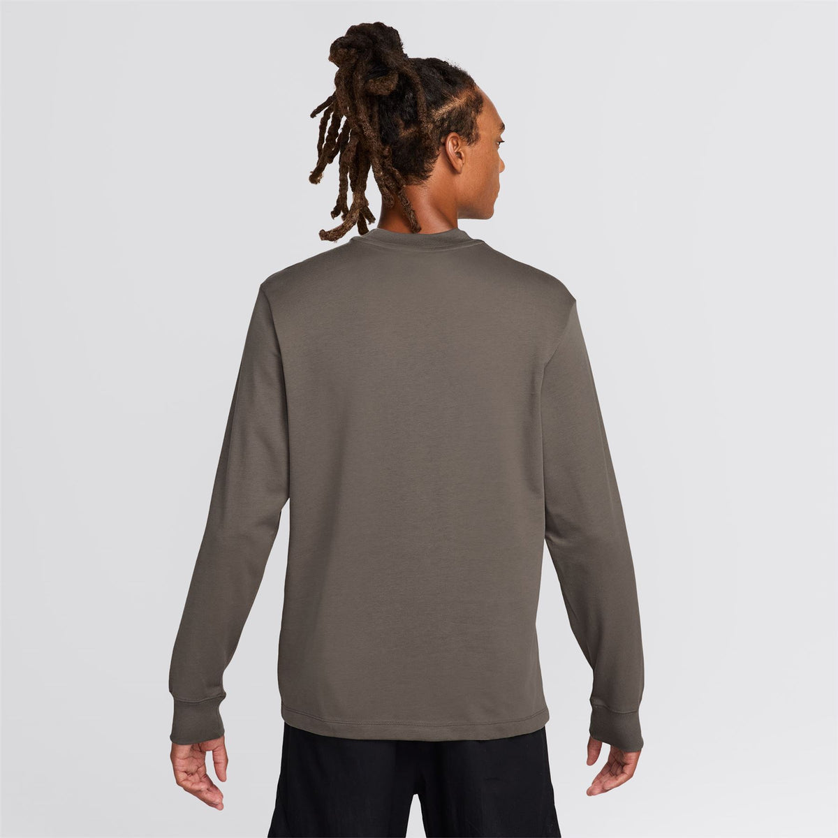 Jordan Dri-FIT Golf LS Mock Neck Sweatshirt Olive Grey/Anthracite