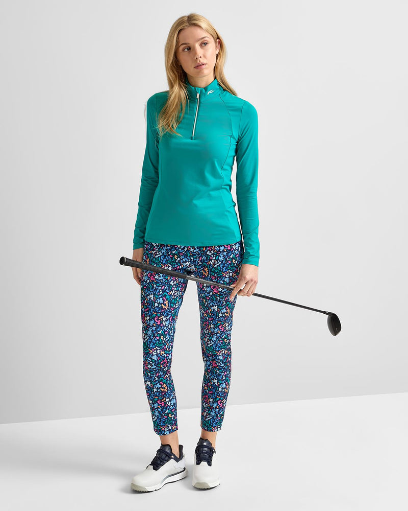 Collagen Half Zip Mid Layer Emerald Dust