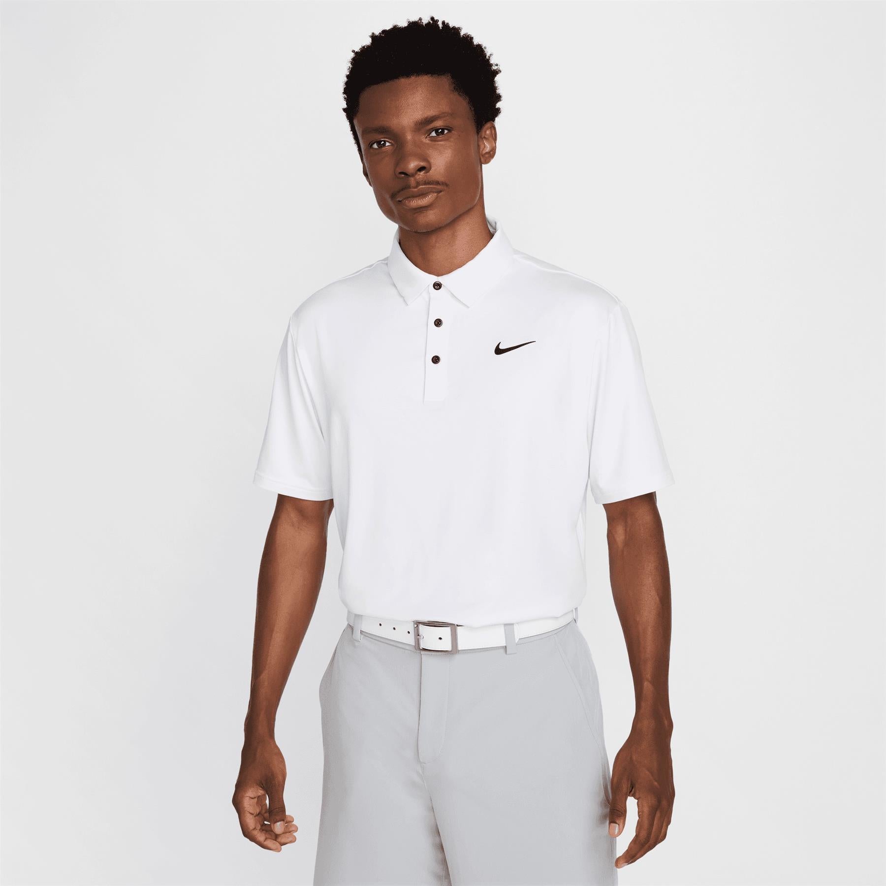 Dri-FIT Tour Solid Polo White/Black