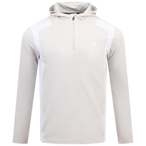 Lukas Quarter Zip Hood Moonbeam - AW24