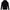 Organic Knitted Cotton Logo Hoodie Black