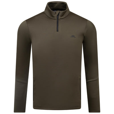 Aerial Quarter Zip Mid Layer Forest Green - AW23