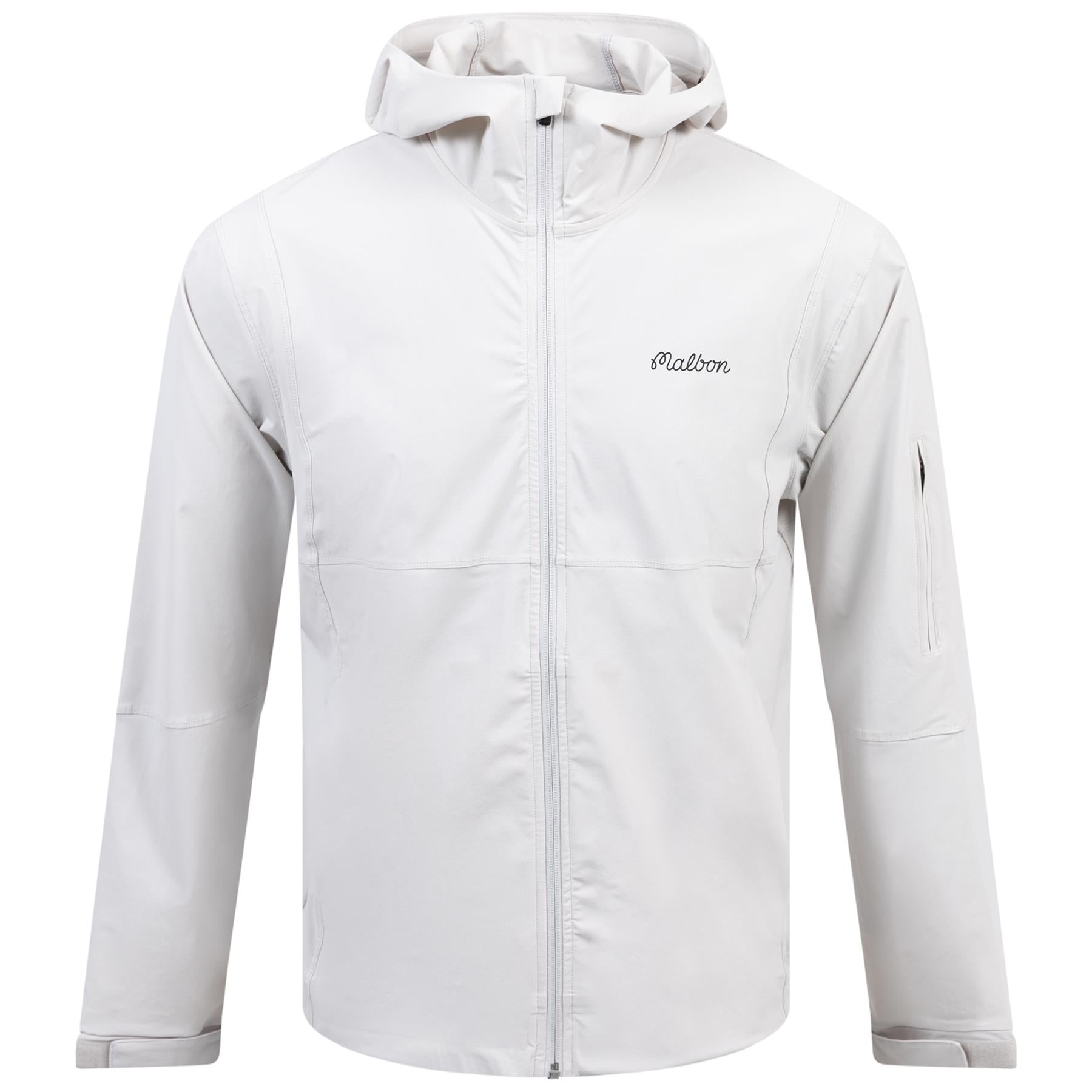 Malbon Golf Performance Full Zip Shell Jacket Slate | TRENDYGOLF.COM