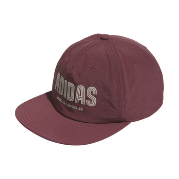 Puff Print Double Cut 5-Panel Cap Aurora Ruby