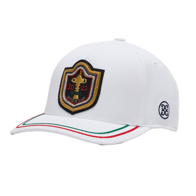 Limited Edition Ryder Cup Roma 23 Bullion Patch Snapback Hat Snow - 2023
