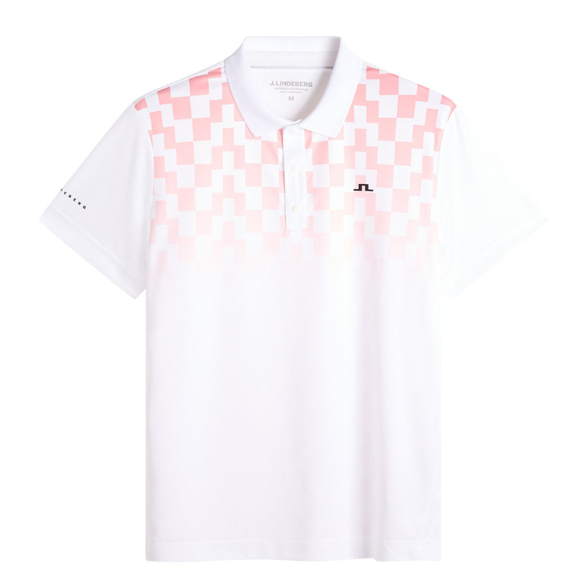 Finn Print Polo Finn Fade White Pink
