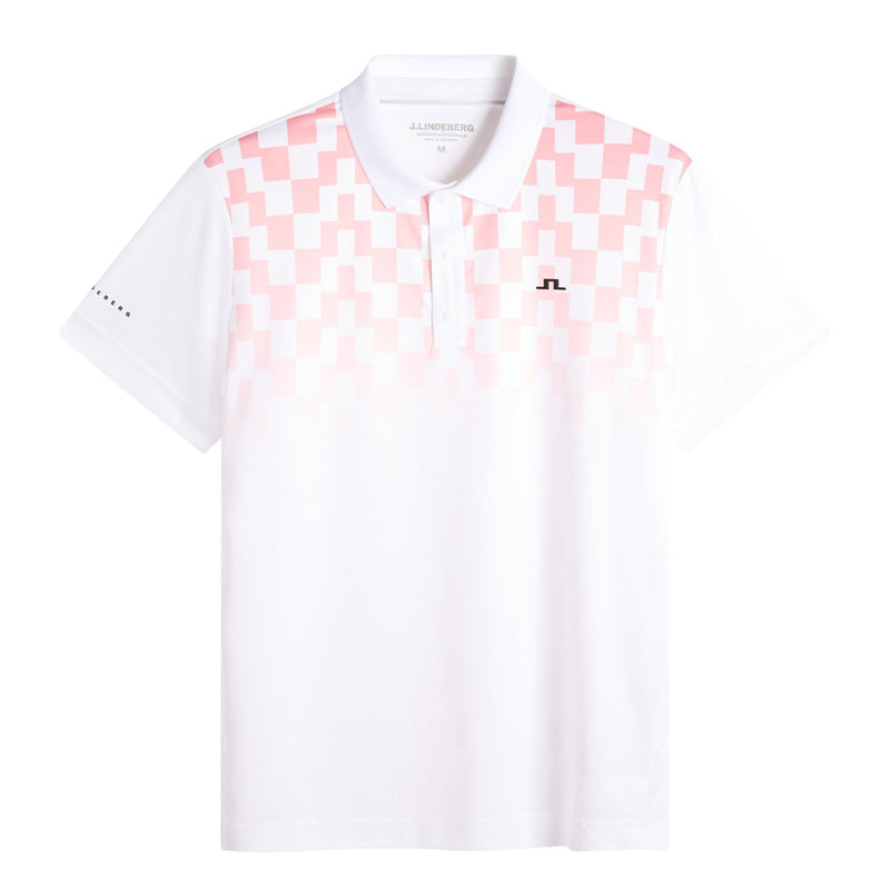 Finn Print Polo Finn Fade White Pink