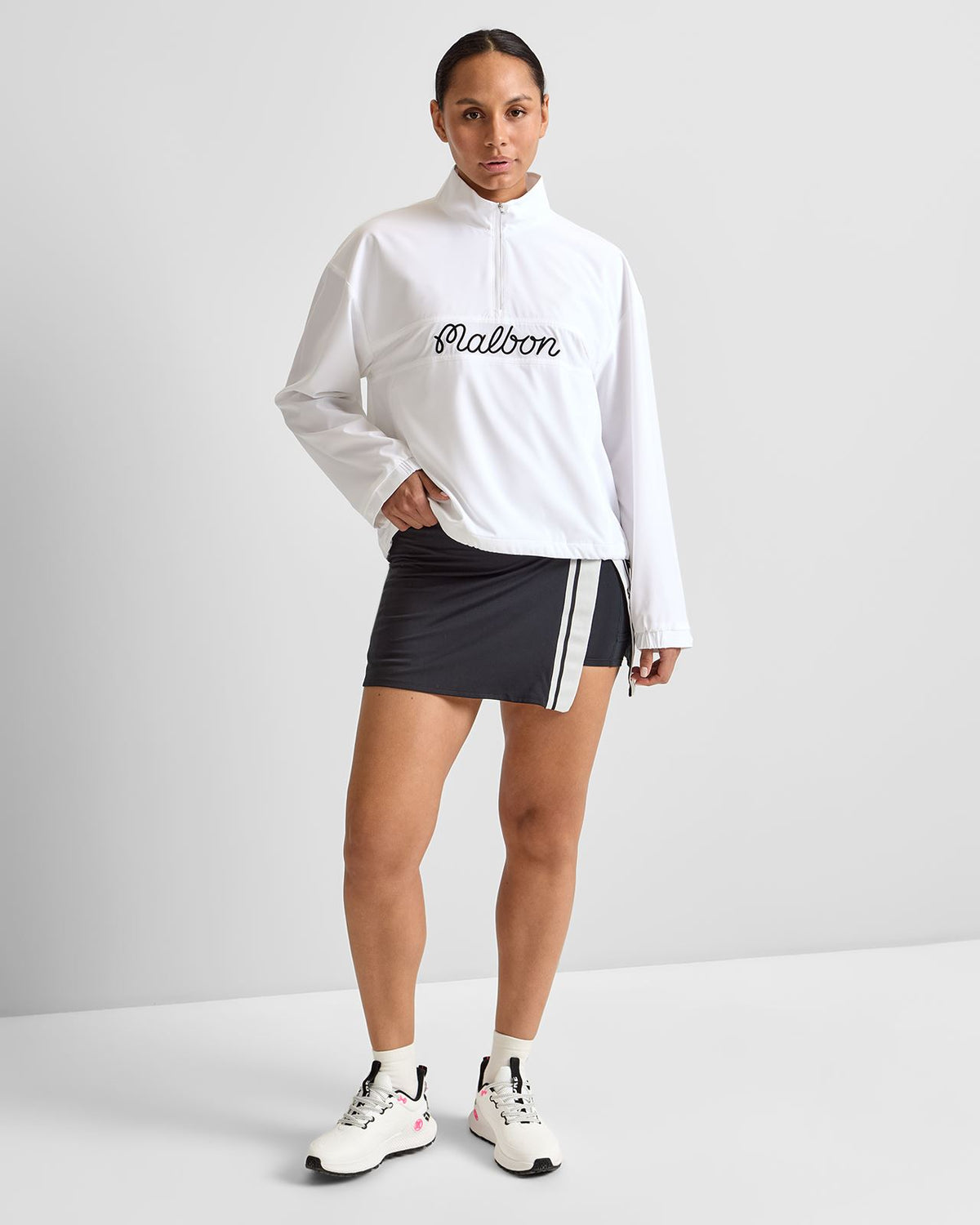 Crosscourt Windbreaker Jacket White