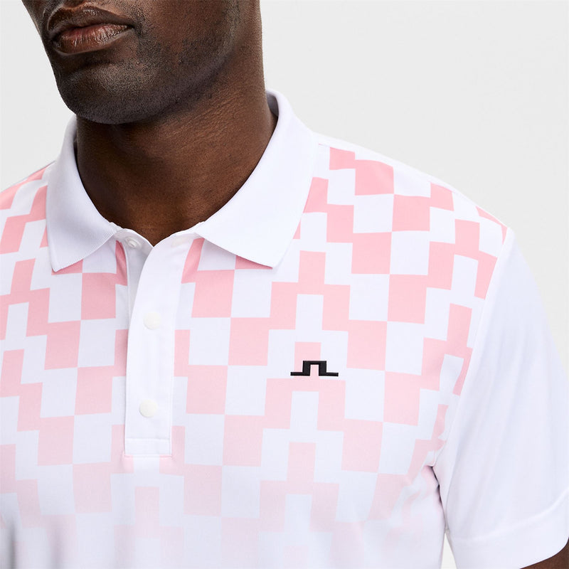 Finn Print Polo Finn Fade White Pink