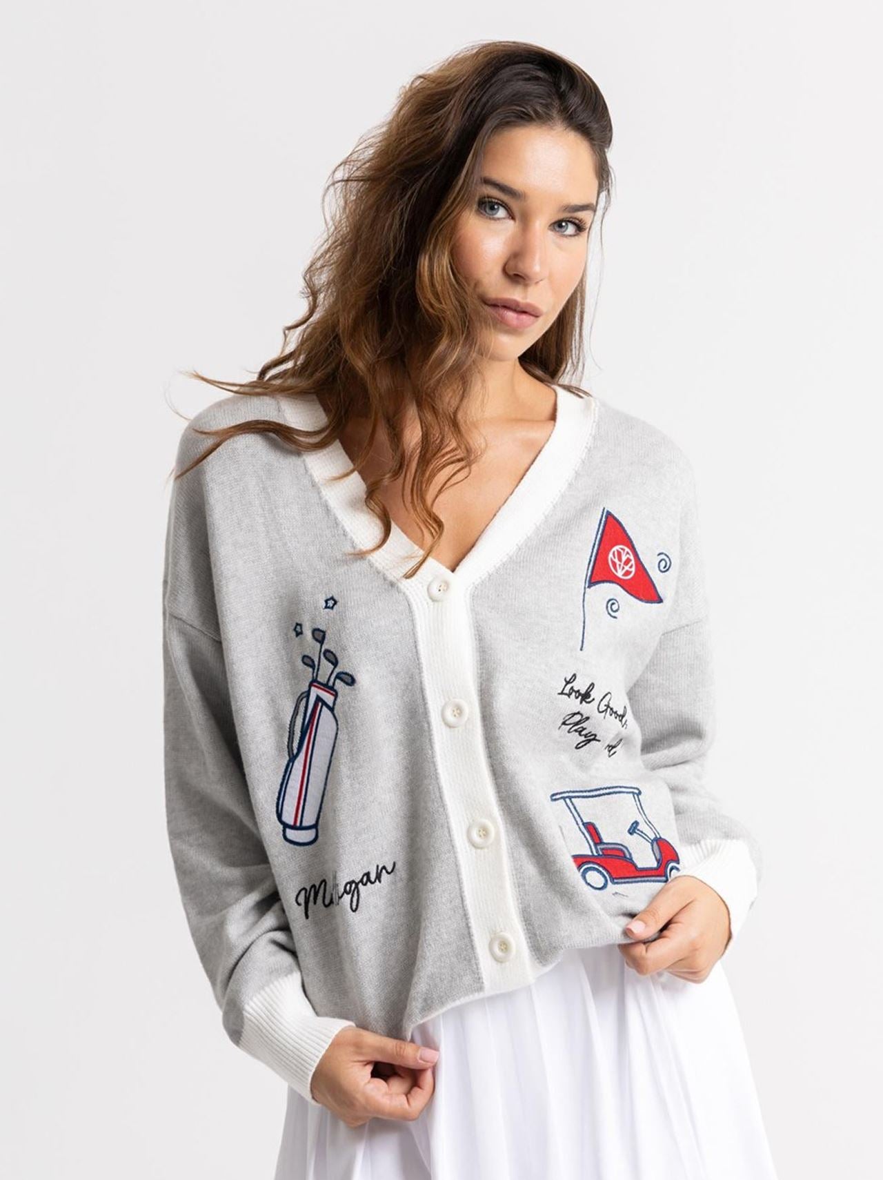 Sophie Cardigan Grey Multi