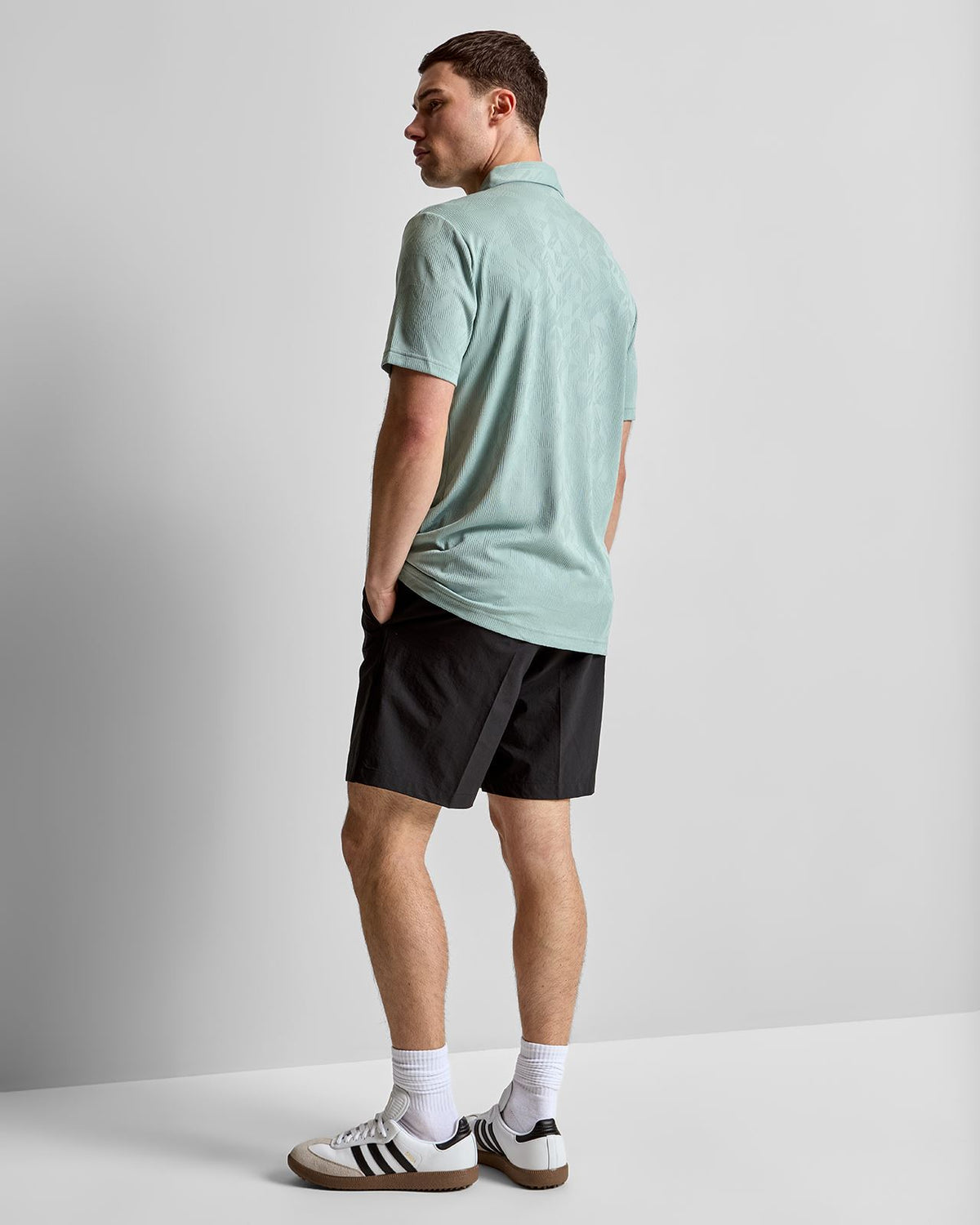 Ultimate365 Jacquard Climacool Polo Wonder Sage