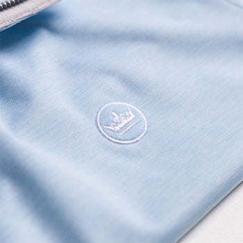 Stealth Performance Quarter Zip Mid Layer Blue Frost