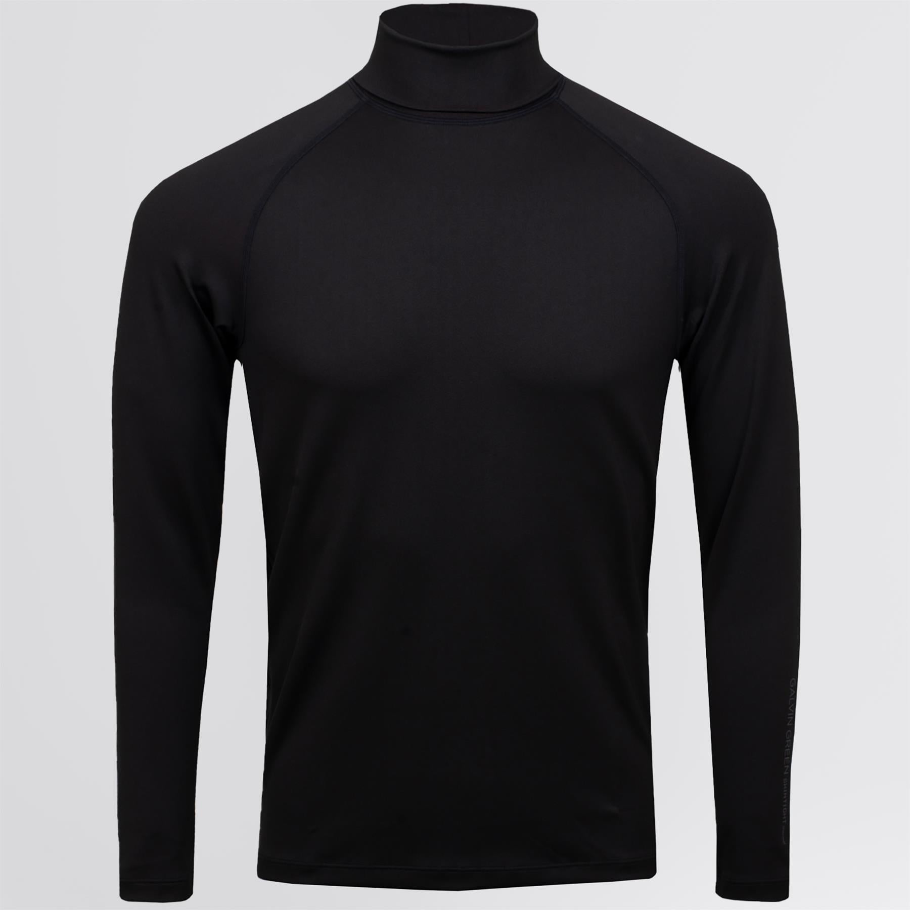 Edwin Thermal Roll Neck Black/Red
