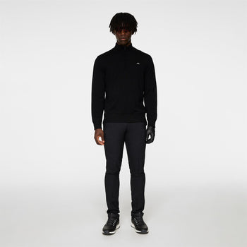 【関税&送料込】JAKED Sweaters Black J.Lindeberg Jeffrey Windbreaker Sweater Black | TRENDYGOLF UK