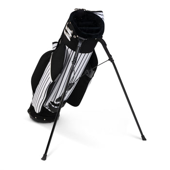 Classic Stand Bag Black Pinstripe