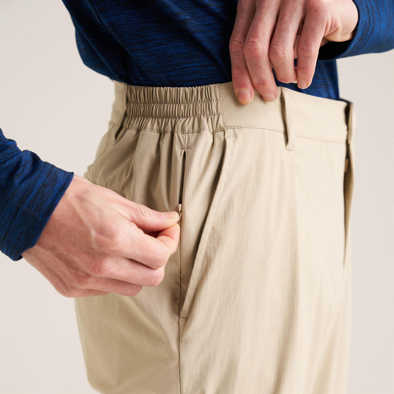 Stretch Golf Trousers Beige