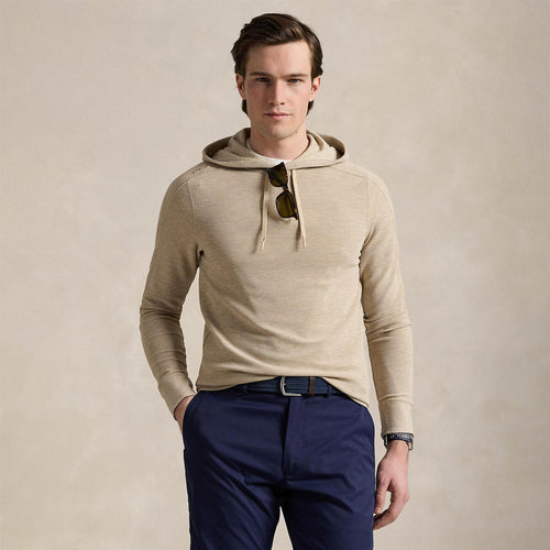 RLX Knit Hoodie Sand Heather