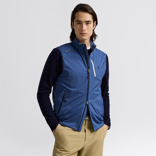 RLX Full Zip Woven Gilet Old Royal
