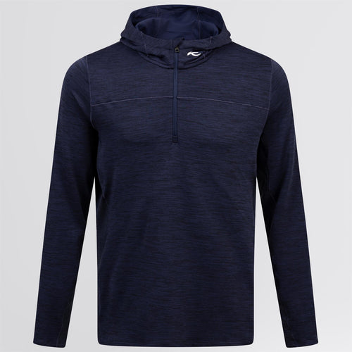 Liam Hooded Half Zip Mid Layer Atlanta Blue