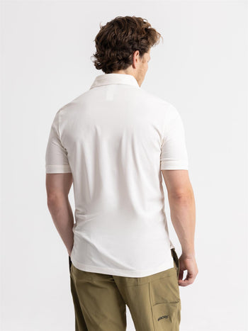 signature pocket polo（white）ゴルフウェア　白 signature pocket polo（white）ゴルフウェア 白