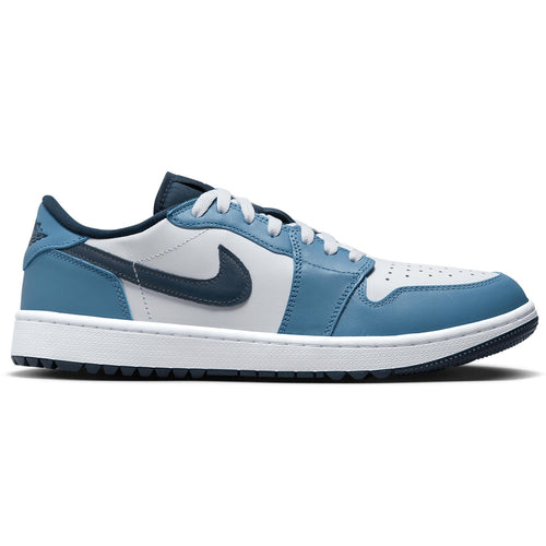 Air Jordan 1 Low Golf Shoes White/Armory Navy/Aegean Storm - AW24